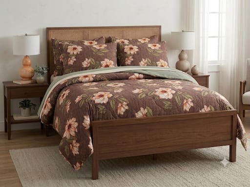 Luxury 6-Piece King Size Comforter Set (2 Sheets & 4 Pillows)