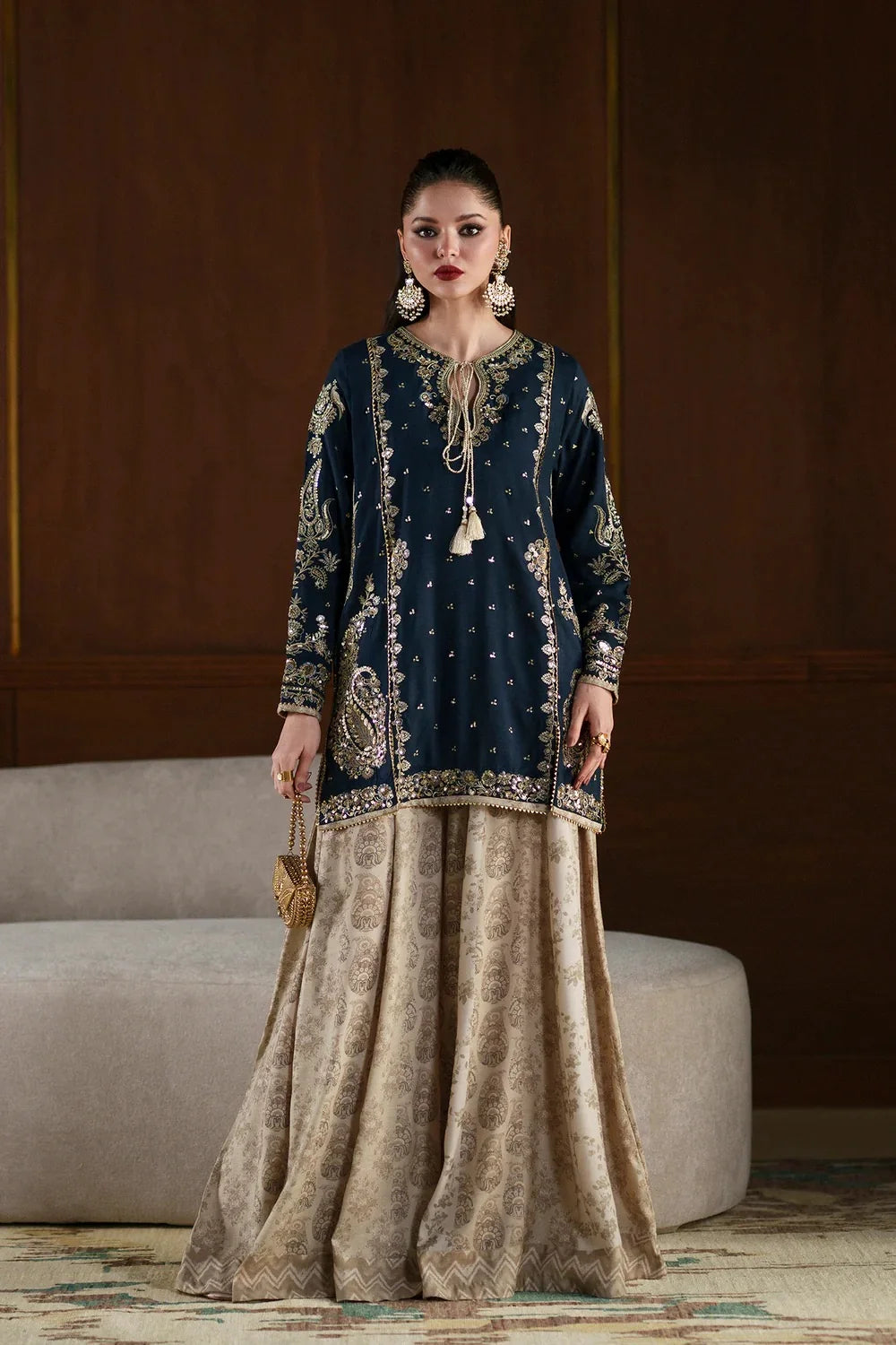 ETHNC KURTA SET 2PC E-1110 ZINK