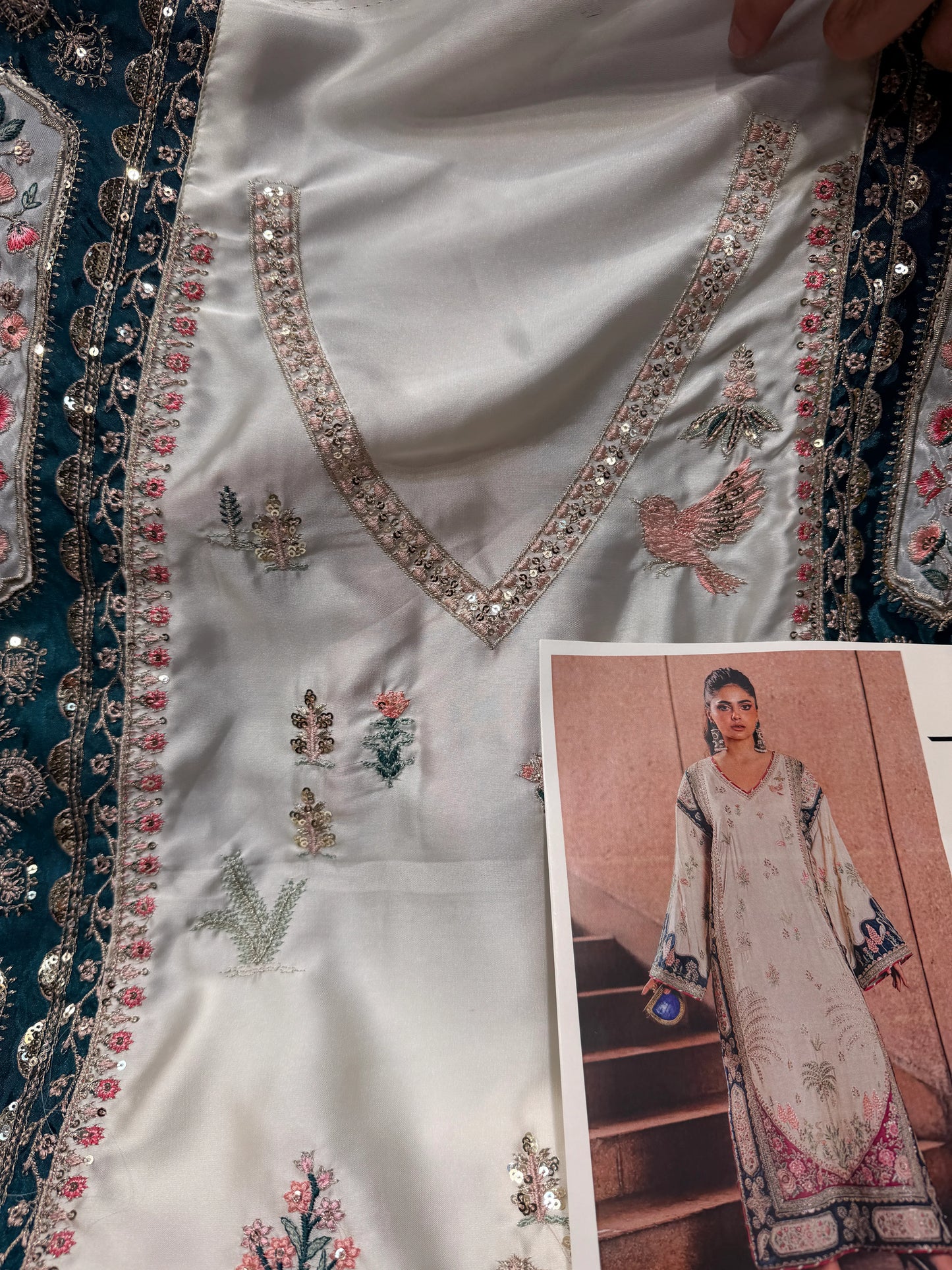 ETHNC SILK E-1046 KAFTAN 2PC