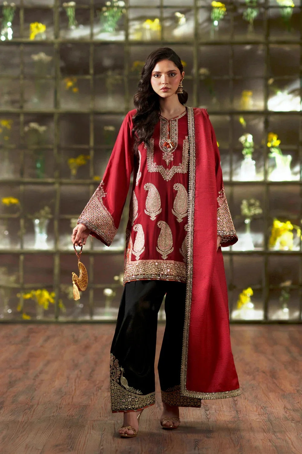 ETHNC SILK E-1024 CHERRY RED