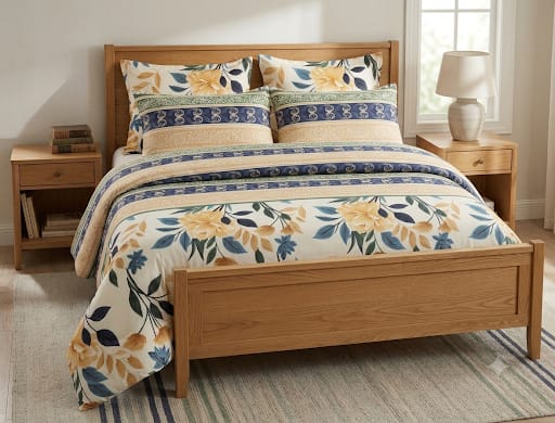 Luxury 6-Piece King Size Comforter Set (2 Sheets & 4 Pillows)