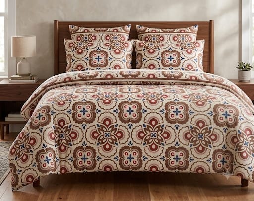 Luxury 6-Piece King Size Comforter Set (2 Sheets & 4 Pillows)