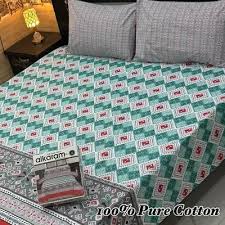 Dynasty 3-Piece King Size Double Bed Sheet Set with 2 Pillowcases - Premium Percale Finish Floral Printed Bedding (Polyester Cotton Blend)
